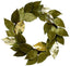 Corona de Magnolia Verde con oro 40.5 cms