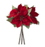 Bouquet de 3 nochebuenas terciopelo 40 cms