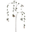 Rama colgante nevada de pino con piñas 137 cms