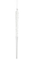 Colgante nevado en cristal degradado 38 cms