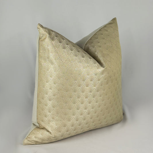 Cojin Linen texture - Gold Ivory