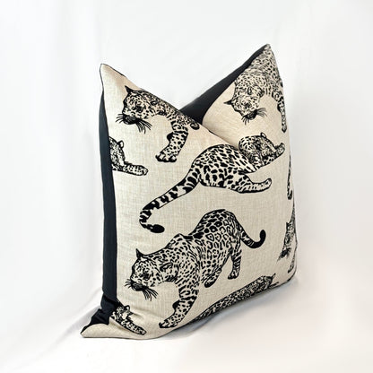 Cojin Leopardo - Black