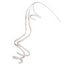 Vara espiral colgante blanco c brillos 58 cms