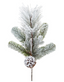 Rama punta de pino nevado c piña 43 cms
