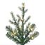 Pino verde tipo lápiz 7.5 ft LUZ LED (228 cms)