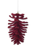 Piña velvet burgundy abierta 14 cms