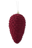 Piña velvet burgundy 18 cms