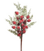 Tallo de berries y hojas nevadas 46 cms