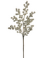 Tallo de berries plateadas 65 cms
