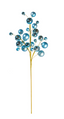 Vara de esferas Azul Denim mate/brillante 76 cms