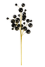 Vara de esferas Negro mate/brillante 76 cms